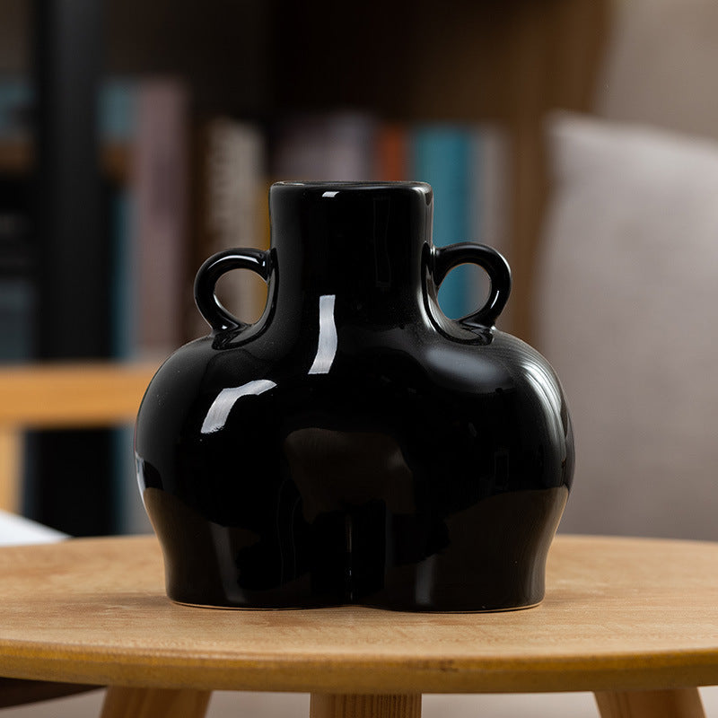 Human Body Art Dry Flower Vase