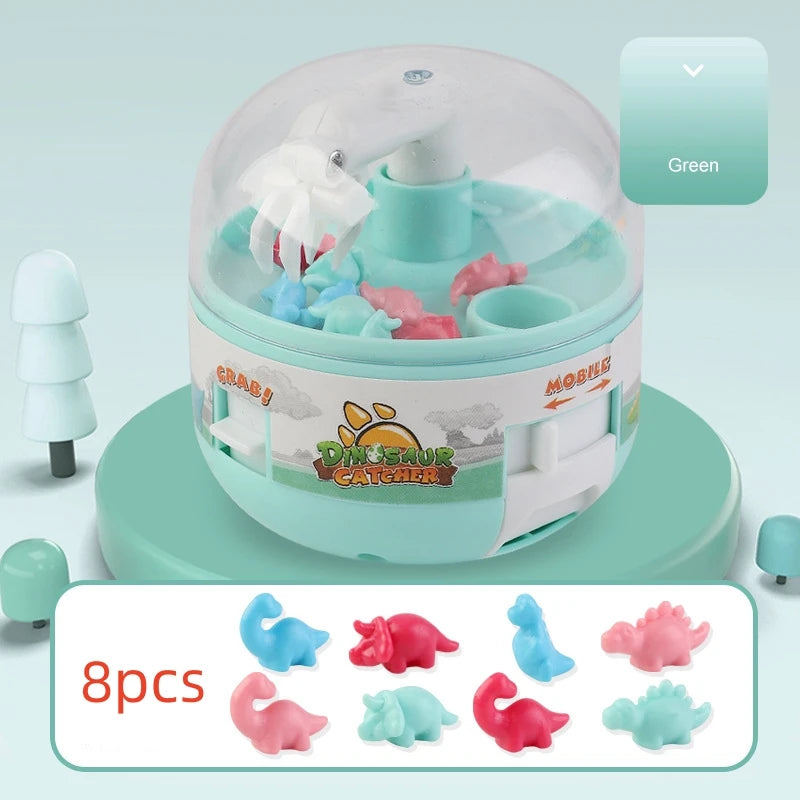 Mini Dinosaur Gashapon Toys Doll Machine Kids Operated Play Game Mini Claw Catch Toy Crane Doll Machines Children Birthday Gifts