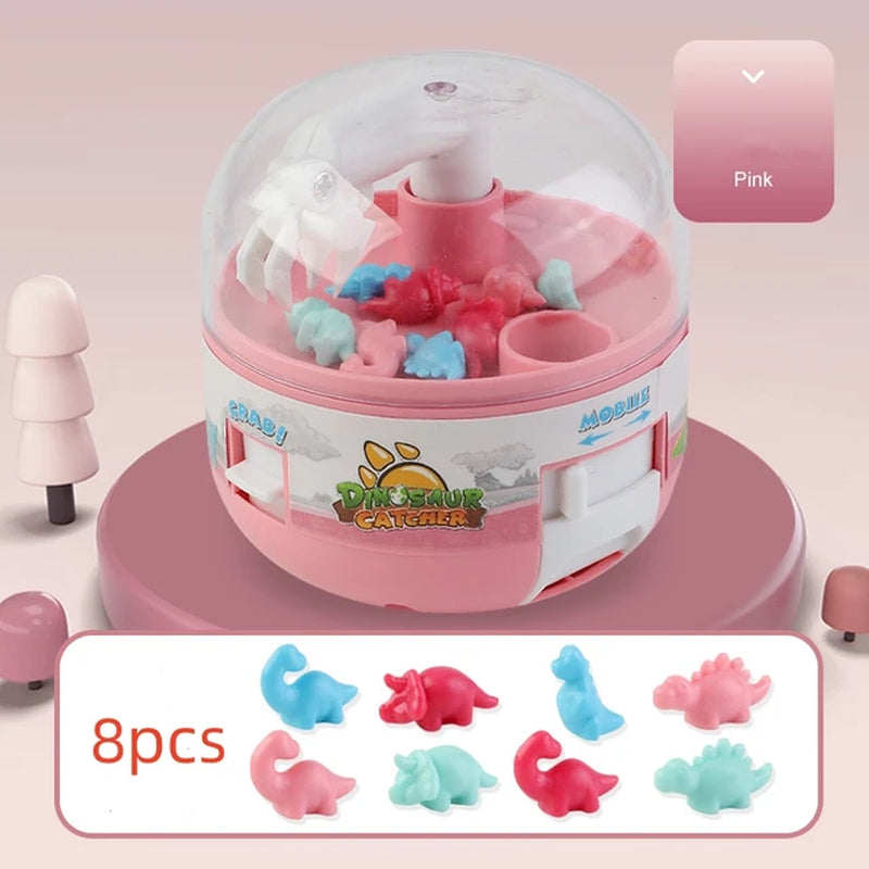 Mini Dinosaur Gashapon Toys Doll Machine Kids Operated Play Game Mini Claw Catch Toy Crane Doll Machines Children Birthday Gifts