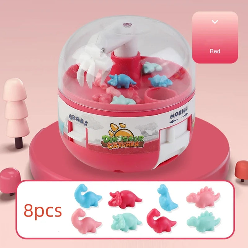 Mini Dinosaur Gashapon Toys Doll Machine Kids Operated Play Game Mini Claw Catch Toy Crane Doll Machines Children Birthday Gifts