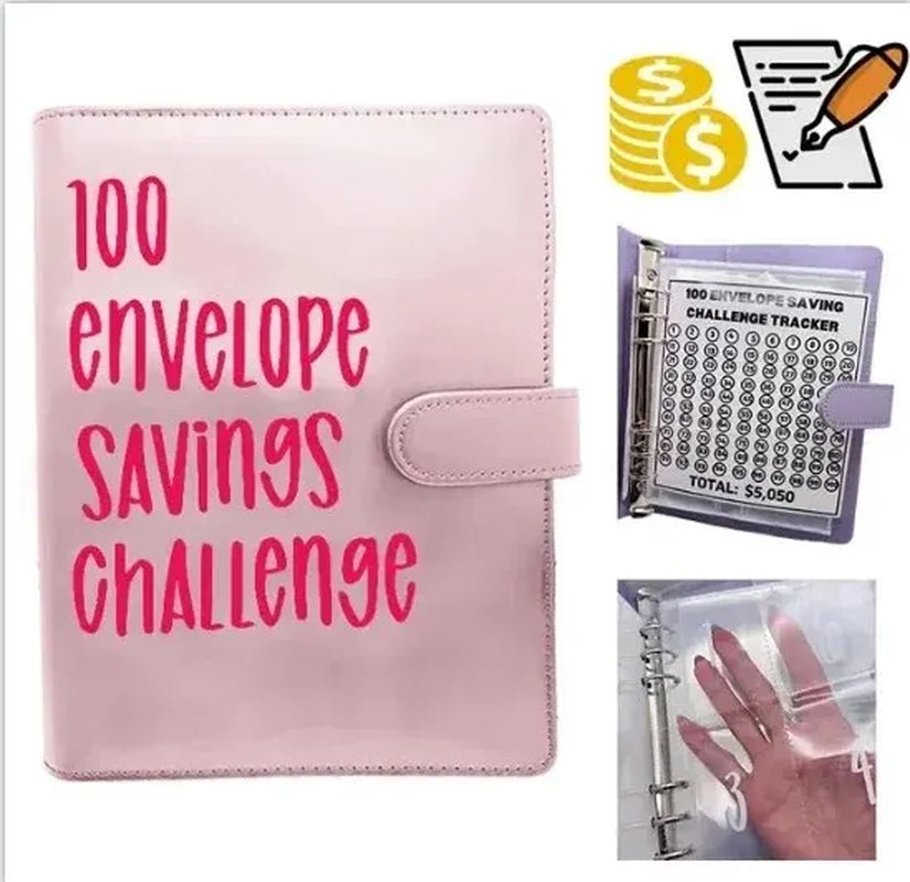 100 Envelope Challenge Binder Easy and Fun Way to save $5,050 Savings Challenges Binder Budget Binder Dropshipping