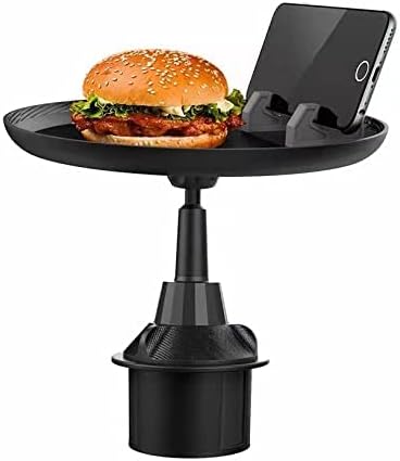 Car Cup Food Holder with Phone Mount Adjustable Automobile Cup Holder Smart Phone Cradle Car Mount