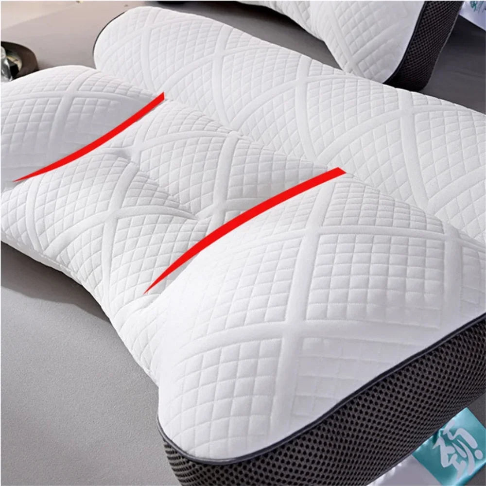 Ultra-Comfortable Ergonomic Neck Support Pillow High Elastic Soft Porosity 3D Neck Pillow to Help Sleep and Protect the Neck