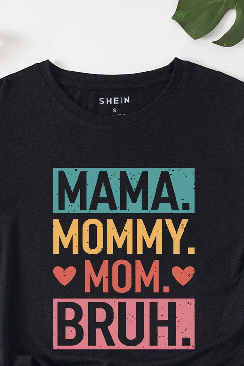 MAMA MOMMY MOM BRUH Letter Graphic Tee