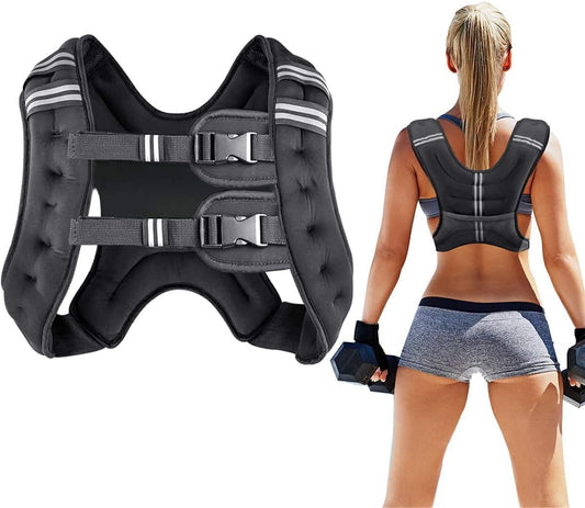 Running Weight Vest for Men Women Kids 8 12 16 20 25 30 Lbs Weights Included, Body Weight Vests for Training Workout, Jogging, Cardio, Walking,Elite Weighted Vest Workout Equipment