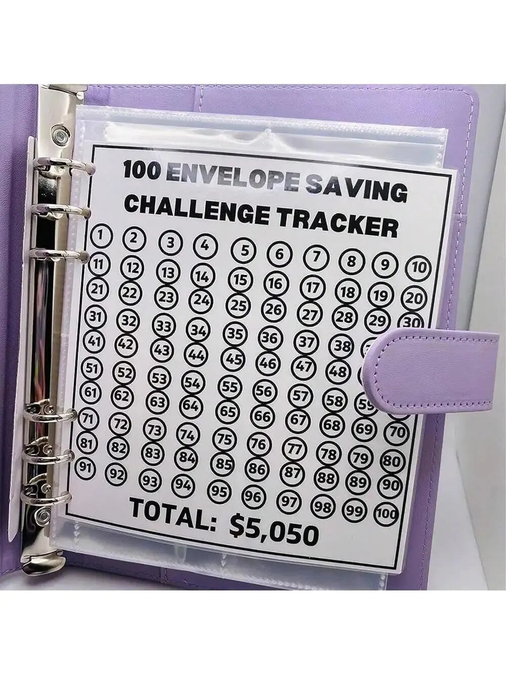 100 Envelope Challenge Binder Easy and Fun Way to save $5,050 Savings Challenges Binder Budget Binder Dropshipping