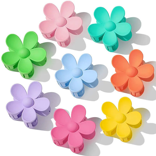 Hair Claw Hairpin for Women, 7Cm, ABS Material, Fashion, Flowers, Not Easy to Break, Headwear, Shark Clip, Hair Accessories