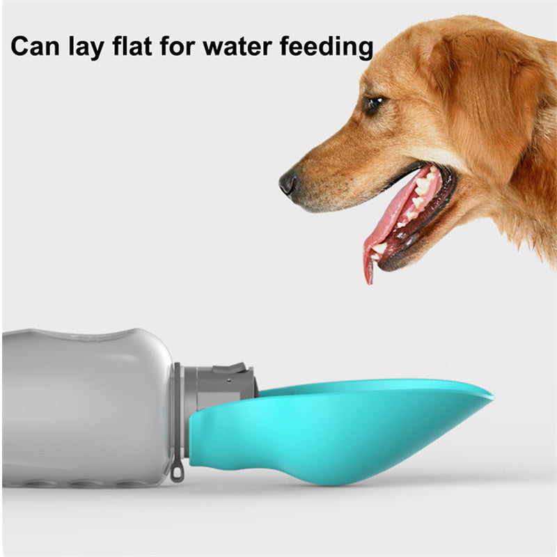 Dogs Water Bottle Portable High Capacity Leak proof Pet Foldable Drinking Bowl Golden Retriever Outdoor Walking Supplies Pet Products 800ml