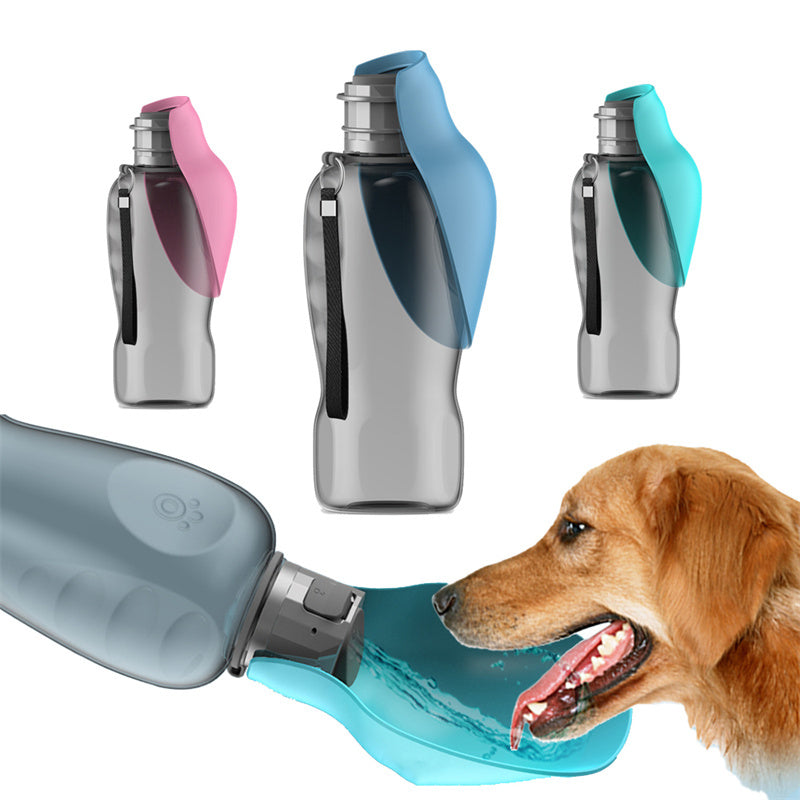 Dogs Water Bottle Portable High Capacity Leak proof Pet Foldable Drinking Bowl Golden Retriever Outdoor Walking Supplies Pet Products 800ml