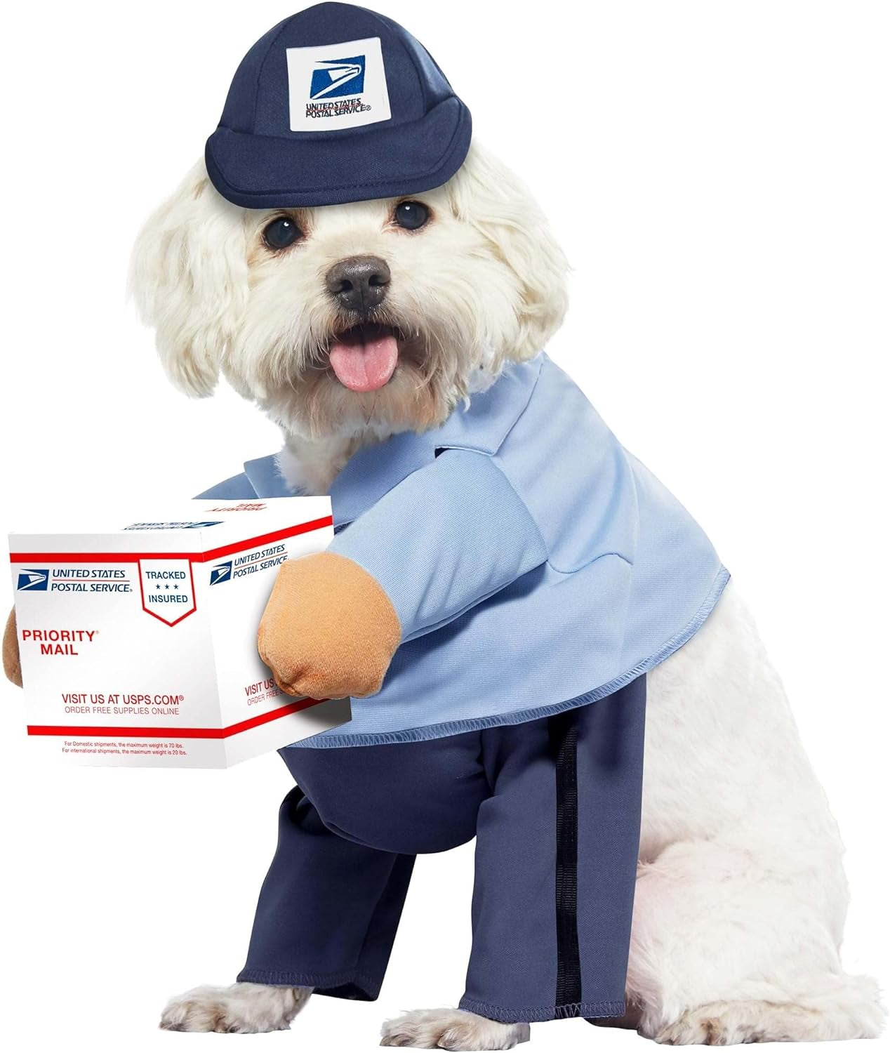 Dog Mail Carrier Costume USPS Large